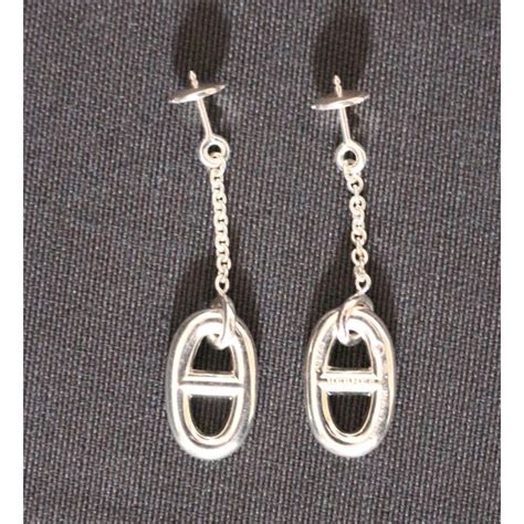 Boucles d'oreilles Hermès en Argent pour Femme